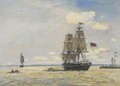 Navire Norvegien Sortant Du Port De Honfleur - Johan Barthold Jongkind