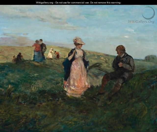 Landscape With Figures - Charles Edward Conder