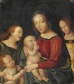 Madonna Con Bambino, San Giovannino E Angeli - Italian Unknown Master