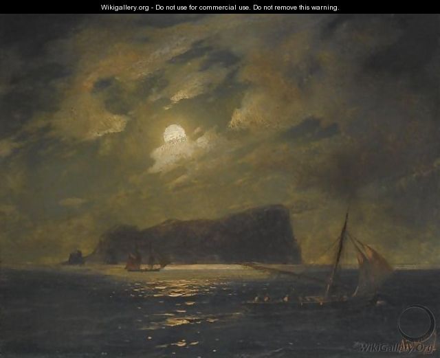 Shipping Off The Island Of Ischia - Ivan Konstantinovich Aivazovsky