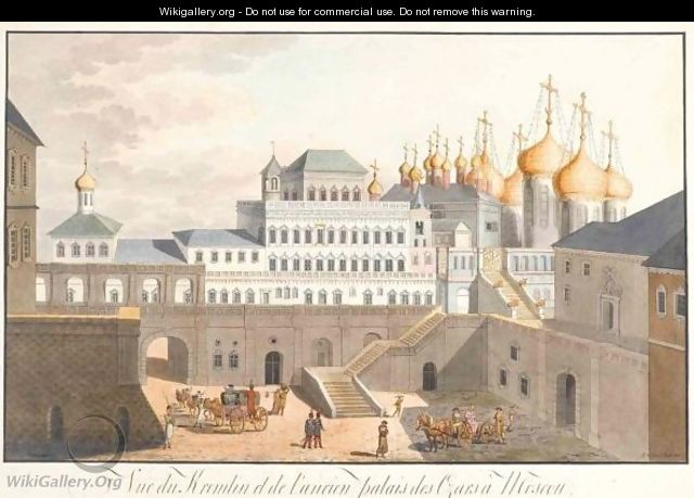 View Of The Kremlin - Johann Gottlieb Lohrer