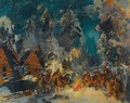 Feu De Camp De Nuit - Konstantin Alexeevich Korovine