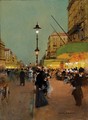 Animation Le Soir, Sur Les Grands Boulevards, A Paris - Luigi Loir