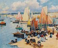 Retour De Peche En Bretagne - Fernand Marie Eugene Legout-Gerard