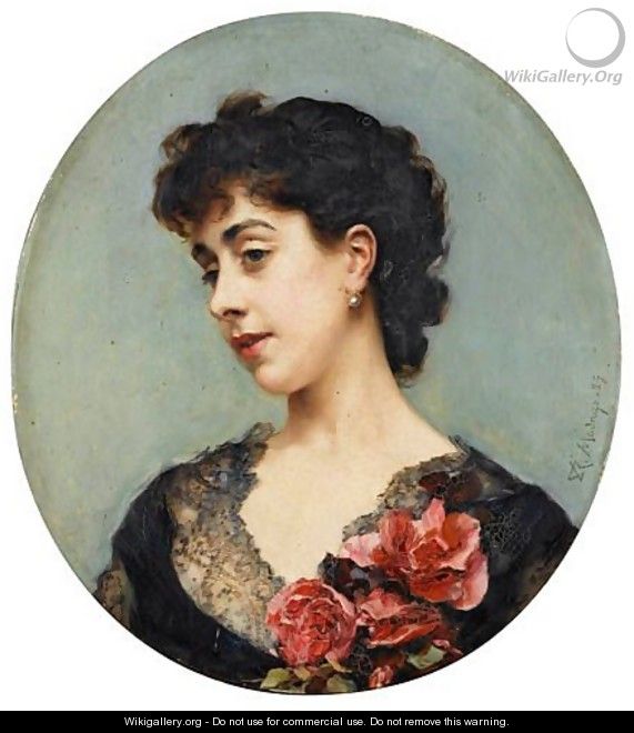 Portrait Presume De La Comtesse Jacquemont, Nee Brialle - Raimundo de Madrazo y Garreta