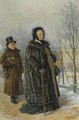 A Winter's Walk - Vladimir Egorovic Makovsky