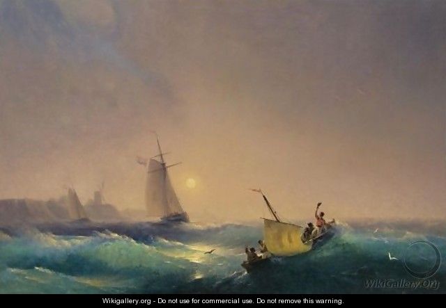 Shipping Off The Dutch Coast - Ivan Konstantinovich Aivazovsky