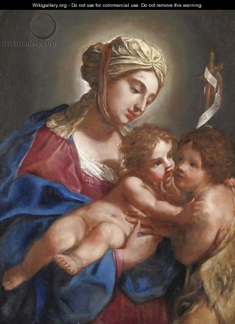 Madonna Con Bambino E San Giovannino - Elisabetta Sirani