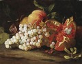Natura Morta Con Uva, Melagrana E Pesche - Abraham Brueghel