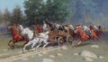 Cavalry On The Attack - Ivan Petrovich Pryanishnikov