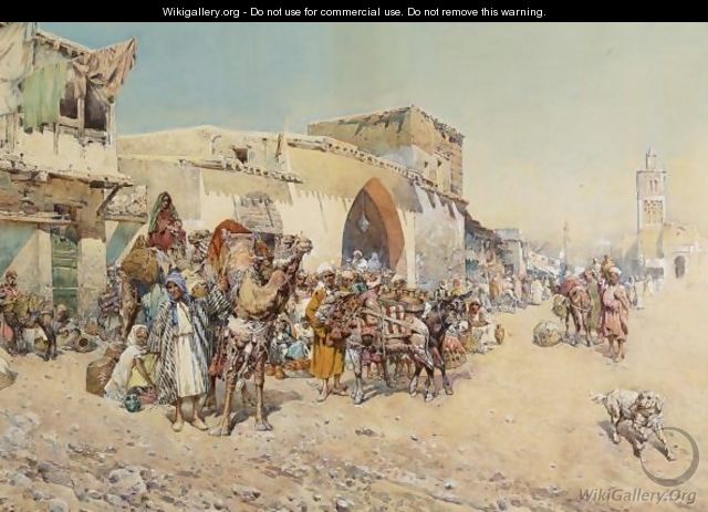 An Arab Market - Mariano De Franceschi