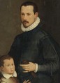 Portrait Of A Father And Son - Florentine School