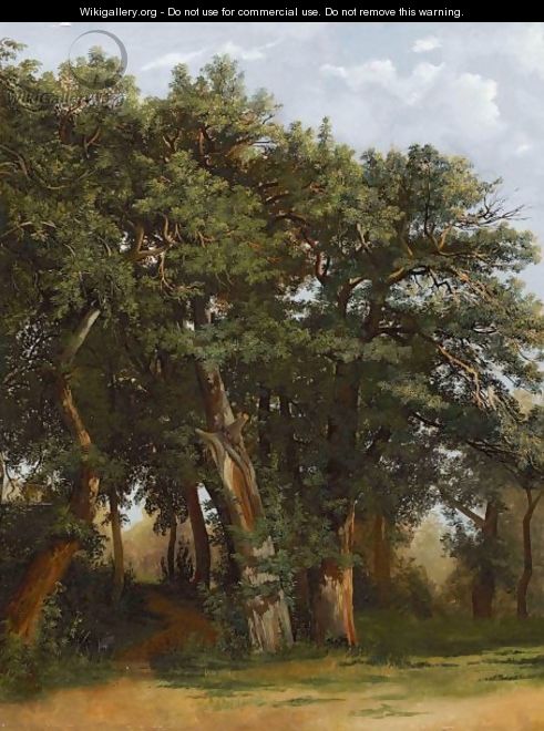 Groupe De Chenes Group Of Oak Trees - Alexandre Calame