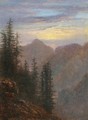 Mountain Landscape At Dusk - Carl Gustav Carus