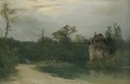 Castle In A Wooded Landscape - Karl Blechen