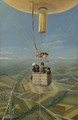 Figures In A Hot Air Balloon - French School