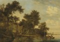 A River Landscape - Salomon van Ruysdael