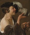 Boy In Profile, Drinking From A Tankard - Hendrick Terbrugghen