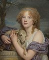 Girl With A Lamb - Jean Baptiste Greuze