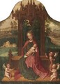 Virgin And Child Enthroned - (after) Adriaen Isenbrant