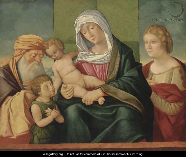 The Holy Family With The Infant Saint John The Baptist And Saint Elizabeth - Venetian School