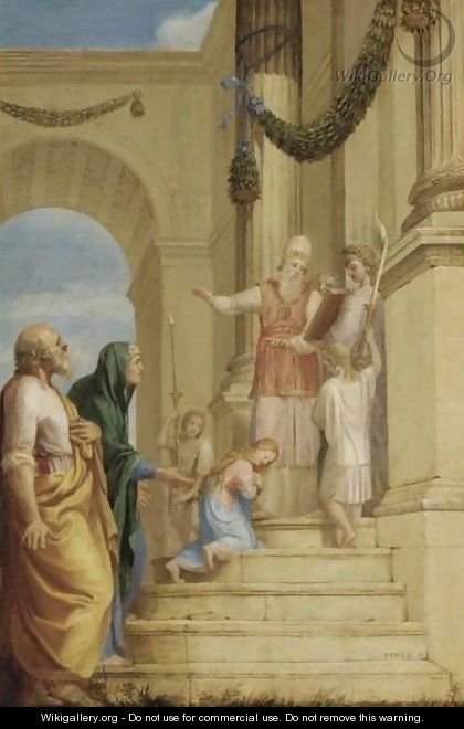 The Presentation Of The Virgin In The Temple - Jacques Stella