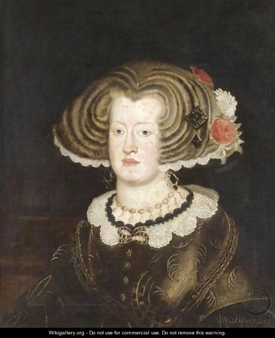 Portrait Of Mariana Of Austria (1635-1696) - (after) Diego Rodriguez De Silva Y Velazquez