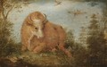 A Heifer In A Landscape - Gillis Claesz. De Hondecoeter