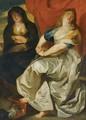 The Magdalene Repenting Of Her Wordly Vanities - (after) Sir Peter Paul Rubens