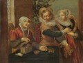 A Brothel Scene With A Young Couple And A Procuress - (after) Willem Buytewech