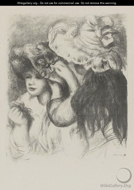 Le Chapeau Epingle, 1ere Planche - Pierre Auguste Renoir
