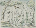 The Small Bathers - Paul Cezanne