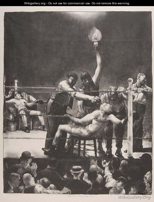 Between Rounds, Small, Second Stone - George Wesley Bellows