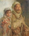 Beggar And Little Girl - Edward Verschaffelt