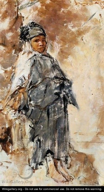 Young Girl In Laghouat - Alphonse Etienne Dinet