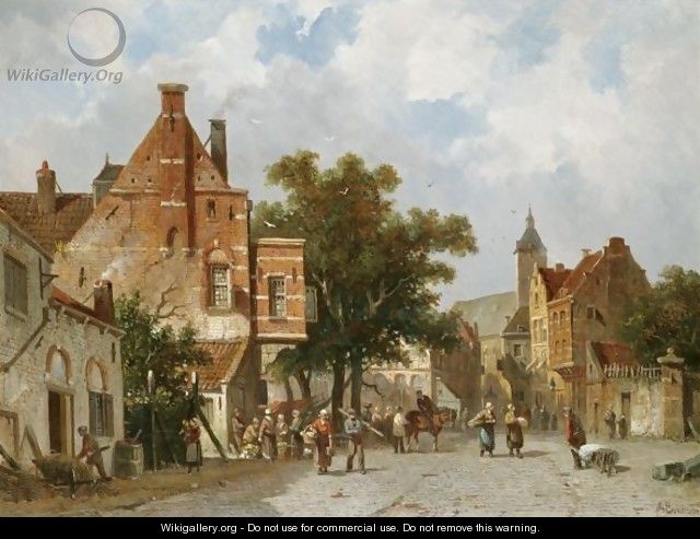 Dutch Market Square - Adrianus Eversen