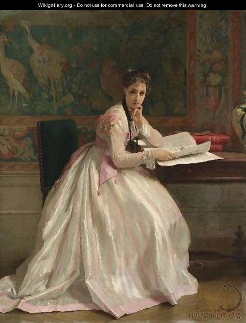 A Moment Of Distraction - Gustave Leonhard de Jonghe