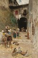 Girls Delivering Grapes To A Village - Aurelio Tiratelli