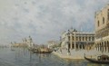 View Towards St. Mark's Square With Santa Maria Della Salute In The Distance - Rafael Senet y Perez