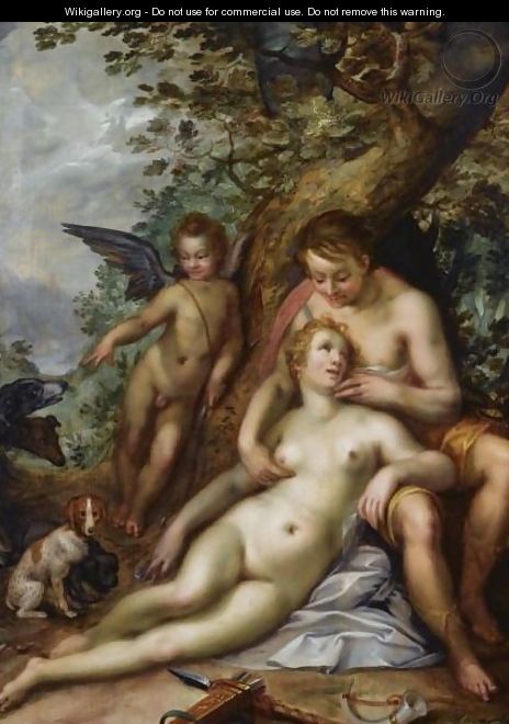 Venus And Adonis 2 - Hendrick Goltzius
