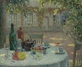 La Table Aux Dahlias - Henri Eugene Augustin Le Sidaner