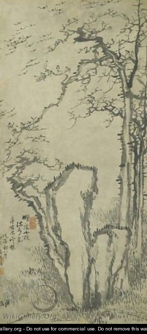 Trees and rocks - Gao Qipei