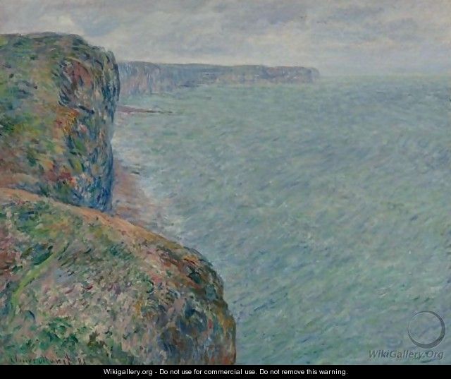 La Mer Vue Des Falaises - Claude Oscar Monet