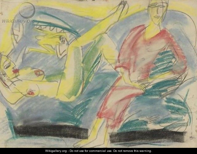 Zwei Frauen (Two Women) - Ernst Ludwig Kirchner