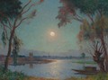Bord De Loire Au Clair De Lune - Ferdinand Loyen Du Puigaudeau