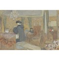 Femmes Dans Le Salon A La Terrasse A Vasouy - Edouard (Jean-Edouard) Vuillard