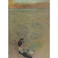 Femmes Au Bord De La Mer - Edouard (Jean-Edouard) Vuillard