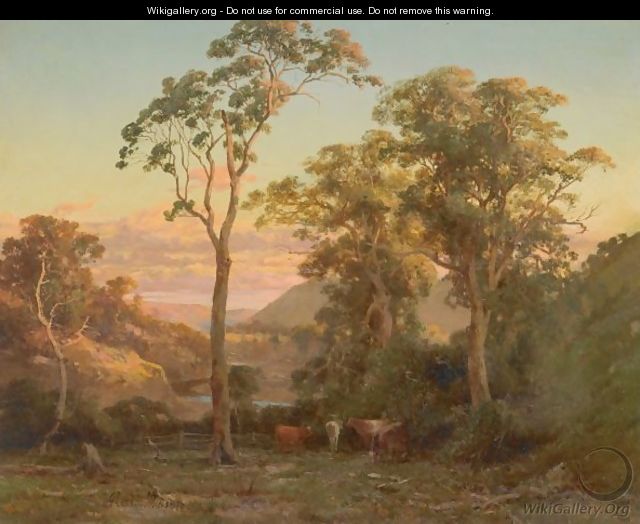 Sunset On The Werribee - Louis Buvelot