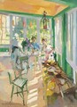 On The Veranda 2 - Konstantin Alexeievitch Korovin