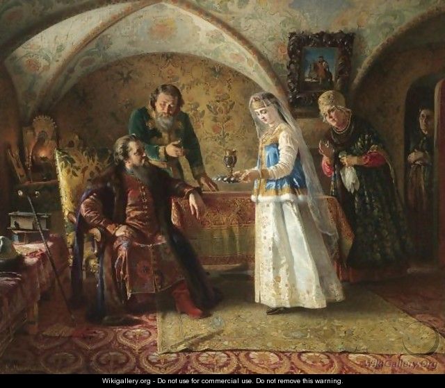 From The Everyday Life Of The Russian Boyar In The Late XVII Century - Konstantin Egorovich Egorovich Makovsky